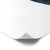 Orangefarbene Mohn-Blume Poster (Ecke)