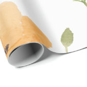 Orangefarbene Mohnblumen Blume Geschenkpapier (Rolleneckpunkt)