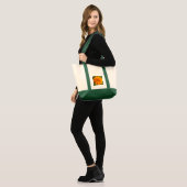 Orangefarbene Nylontasche - wählen Sie Stil & Farb Tragetasche (Vorderseite (Model))