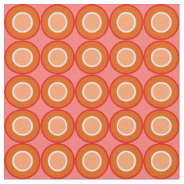 Orangefarbene Orangennüsse mit Blütenfülle Stoff