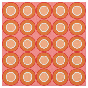 Orangefarbene Orangennüsse mit Blütenfülle Stoff