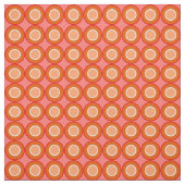 Orangefarbene Orangennüsse mit Blütenfülle Stoff (Muster)