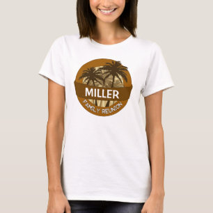 Orangefarbene Palmen, für die Wiedersehen T-Shirt