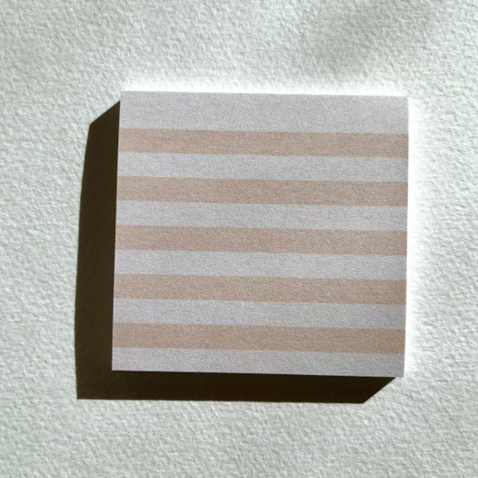 Orangefarbene Pastellstreifen - Nachhinweise Post-it Klebezettel