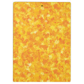Orangefarbene personalisierte Zwischenwand Klemmbrett (Rückseite)