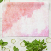 Orangefarbene Pfirsichfarben und Rosa Geschirrtuch (Gefaltet)