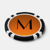 Orangefarbene Poker-Chips mit benutzerdefiniertem  Pokerchips (Einzeln)