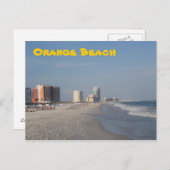 Orangefarbene Postkarten (Vorne/Hinten)