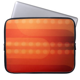 Orangefarbene Punkte auf einem besonderen Elektron Laptopschutzhülle