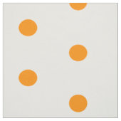 Orangefarbene Punkte auf weiß Stoff (Muster)