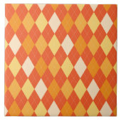 Orangefarbene Raute Fliese (Vorderseite)