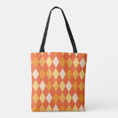 Orangefarbene Raute Tasche (Rückseite)
