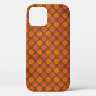 Orangefarbene Retro-Vintage Kreise Muster Case-Mat Case-Mate iPhone Hülle