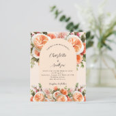 Orangefarbene Rosa Blumengestelle Hochzeitsfeier (Stehend Vorderseite)