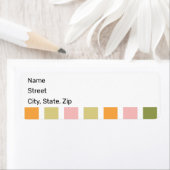 Orangefarbene Rosa Gold und grüne Streifen (Insitu)