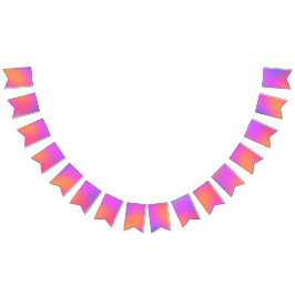 Orangefarbene, rosa, Lila Party-Jagdfahnen Wimpelkette