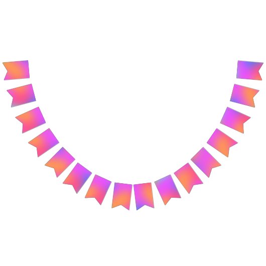 Orangefarbene, rosa, Lila Party-Jagdfahnen Wimpelkette (Alle)