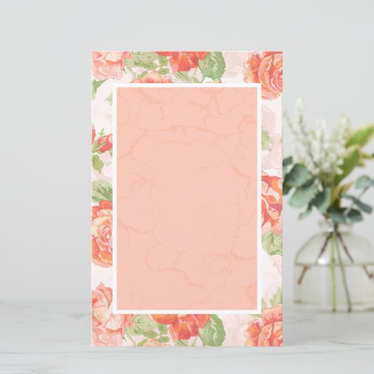 Orangefarbene Rose (Stehend Vorderseite)