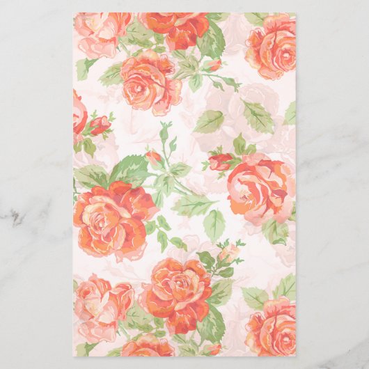 Orangefarbene Rose (Rückseite)