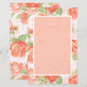 Orangefarbene Rose (Vorne/Hinten)