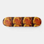 Orangefarbene Rose, 7 3/4" Skateboarddecke Skateboard (Horizontal)