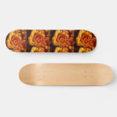 Orangefarbene Rose, 7 3/4" Skateboarddecke Skateboard (Horizontal)