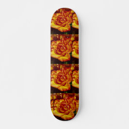 Orangefarbene Rose, 7 3/4" Skateboarddecke Skateboard
