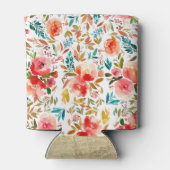 Orangefarbene Rose Blütensommer Dosenkühler (Rückseite)