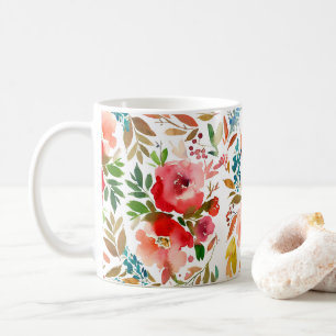 Orangefarbene Rose Blütensommer Kaffeetasse