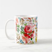 Orangefarbene Rose Blütensommer Kaffeetasse (Links)