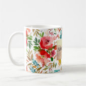 Orangefarbene Rose Blütensommer Kaffeetasse (Links)