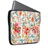 Orangefarbene Rose Blütensommer Laptopschutzhülle (Vorne Rechts)