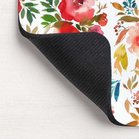 Orangefarbene Rose Blütensommer Mousepad (Ecke)