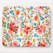 Orangefarbene Rose Blütensommer Mousepad (Vorne)