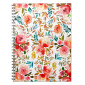 Orangefarbene Rose Blütensommer Notizblock (Vorderseite)