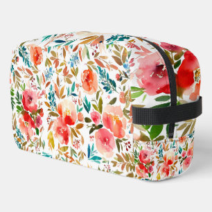 Orangefarbene Rose Blütensommer Waschbeutel