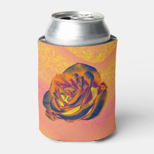 Orangefarbene Rose Dosenkühler (Kanne Vorderseite)
