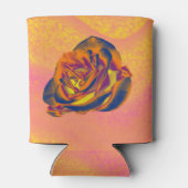 Orangefarbene Rose Dosenkühler (Rückseite)