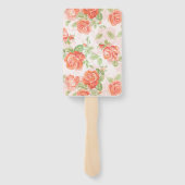 Orangefarbene Rose Fächer (Rückseite)