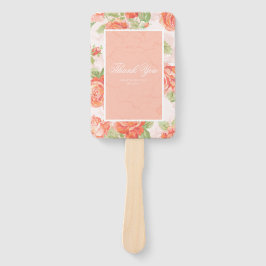 Orangefarbene Rose Fächer