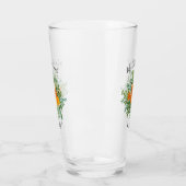 Orangefarbene Rose Hochzeit florale Moderne Glas (Links)
