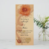 Orangefarbene Rose im Hochzeit im Herbst-Programm Programm (Stehend Vorderseite)