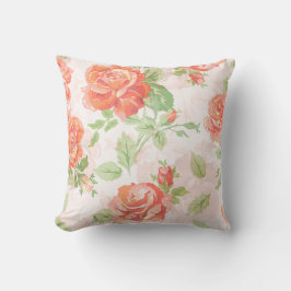 Orangefarbene Rose Kissen