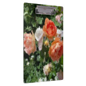 Orangefarbene Rose Klemmbrett (Rechts)