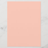 Orangefarbene Rose Menükarte (Rückseite)