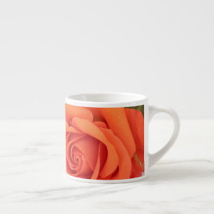 Orangefarbene Rose Nah Minimalismus Kaffeebecher T Espressotasse