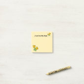 Orangefarbene Rose Post-it Klebezettel (Auf Schreibtisch)