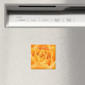Orangefarbene Rose - Save the Date - Hochzeit - Ve Magnet (In Situ (Geschirrspüler))