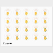 Orangefarbene Rose, Save the Date Hochzeitskleber Runder Aufkleber (Blatt)
