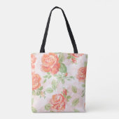 Orangefarbene Rose Tasche (Rückseite)